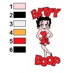 Betty Boop 45 Embroidery Design